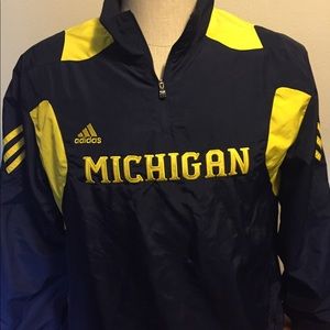 Unisex University of Michigan Windbreaker Sz Lg